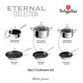Set pentru gatit Berlinger Haus, Eternal, 9 piese, inox, argintiu