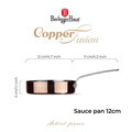 Tigaie Berlinger Haus, Copper Touch, 12 cm, inox, cupru