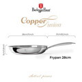 Tigaie Berlinger Haus, Copper Touch, 28 cm, inox, argintiu