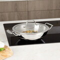 Tigaie Wok cu capac Berlinger Haus, Copper Touch, 24 cm, inox, argintiu