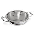 Tigaie Wok cu capac Berlinger Haus, Copper Touch, 24 cm, inox, argintiu