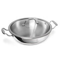 Tigaie Wok cu capac Berlinger Haus, Copper Touch, 28 cm, inox, argintiu