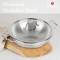 Tigaie Wok cu capac Berlinger Haus, Copper Touch, 28 cm, inox, argintiu