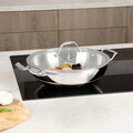 Tigaie Wok cu capac Berlinger Haus, Copper Touch, 28 cm, inox, argintiu
