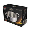 Oala cu capac Berlinger Haus, Copper Touch, 20 cm, inox/aluminiu, argintiu