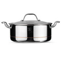 Oala cu capac Berlinger Haus, Copper Touch, 24 cm, inox/aluminiu, argintiu