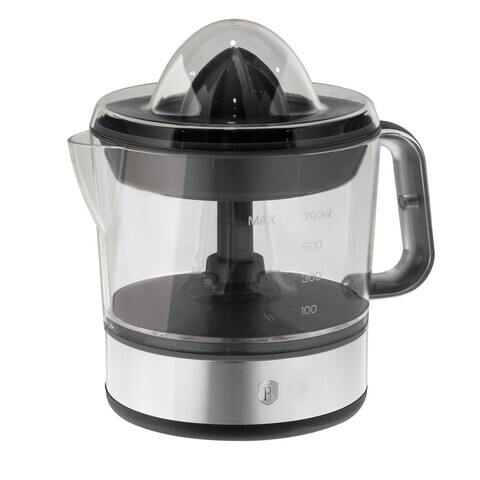 Storcator electric de citrice Berlinger Haus, Eternal, 40W, 700 ml, plastic/inox, argintiu/transparent