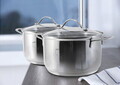 Oala cu capac Berlinger Haus, Silver Jewellery, 18 cm, 2.6 L, inox, argintiu
