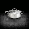 Oala cu capac Berlinger Haus, Silver Jewellery, 18 cm, 2.6 L, inox, argintiu