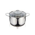 Oala cu capac Berlinger Haus, Silver Jewellery, 18 cm, 2.6 L, inox 18/10, argintiu
