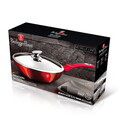 Tigaie Wok cu capac Berlinger Haus, Burgundy, 28 cm, 3.2 L, aluminiu forjat, rosu
