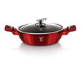 Oala cu capac Berlinger Haus, Burgundy, 32 cm, 4.9 L, aluminiu forjat, rosu