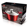 Oala cu capac Berlinger Haus, Burgundy, 28 cm, 6.1 L, aluminiu forjat, rosu