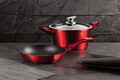 Set pentru gatit Berlinger Haus, Burgundy, 3 piese, aluminiu forjat, rosu