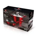 Set pentru gatit Berlinger Haus, Burgundy, 3 piese, aluminiu forjat, rosu