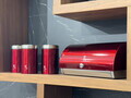Set cutie pentru paine si 3 recipiente Berlinger Haus, Burgundy, 38.5x28x18.5 cm, inox, rosu/argintiu