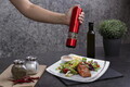Set 2 rasnite electrice pentru sare/piper Berlinger Haus, Burgundy, inox/ceramica, rosu