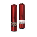 Set 2 rasnite electrice pentru sare/piper Berlinger Haus, Burgundy, inox/ceramica, rosu