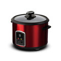 Oala electrica pentru orez Berlinger Haus, Burgundy, 700W, 1.8 L, inox/aluminiu, rosu
