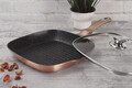 Tigaie grill cu capac Berlinger Haus, Rose Gold, 28 cm, 2.1 L, aluminiu forjat, roz