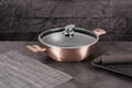 Tigaie Wok cu capac Berlinger Haus, Rose Gold, 30 cm, aluminiu forjat, roz