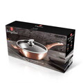 Tigaie adanca cu capac Berlinger Haus, Rose Gold, 28 cm, 3.8 L, aluminiu forjat, roz
