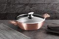 Oala cu capac Berlinger Haus, Rose Gold, 28 cm, 3.8 L, aluminiu forjat, roz