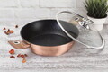 Oala cu capac Berlinger Haus, Rose Gold, 28 cm, 3.8 L, aluminiu forjat, roz