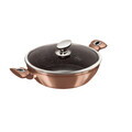 Oala cu capac Berlinger Haus, Rose Gold, 28 cm, 3.8 L, aluminiu forjat, roz