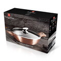 Oala cu capac Berlinger Haus, Rose Gold, 28 cm, 3.8 L, aluminiu forjat, roz