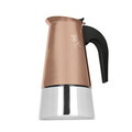 Aparat de cafea Berlinger Haus, Rose Gold, 6 cesti, 300 ml, inox 18/10, roz/argintiu
