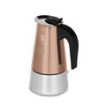 Aparat de cafea Berlinger Haus, Rose Gold, 6 cesti, 300 ml, inox 18/10, roz/argintiu