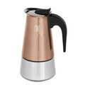 Aparat de cafea Berlinger Haus, Rose Gold, 6 cesti, 300 ml, inox 18/10, roz/argintiu