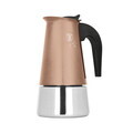 Aparat de cafea Berlinger Haus, Rose Gold, 6 cesti, 300 ml, inox 18/10, roz/argintiu