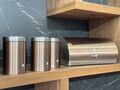 Set cutie pentru paine si 3 recipiente Berlinger Haus, Rose Gold, 38.5x28x18.5 cm, inox, roz/argintiu