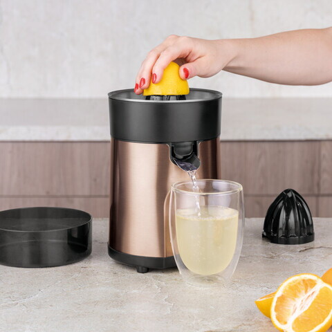 Storcator de fructe Berlinger Haus, Rose Gold, 85W, 300 ml, inox, roz/negru
