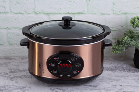 Aparat digital pentru gatit Berlinger Haus, Rose Gold, 200W, 3.5 L, ceramica/inox 430, roz/negru