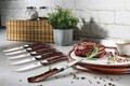 Set 6 cutite pentru friptura Berlinger Haus, Laguiole, inox, maro