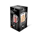 Blender de masa Blaumann, Black Silver, 500W, 1.5 L, plastic/inox, negru/transparent
