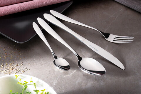 Set tacamuri 24 piese Blaumann, Cutlery, inox, argintiu