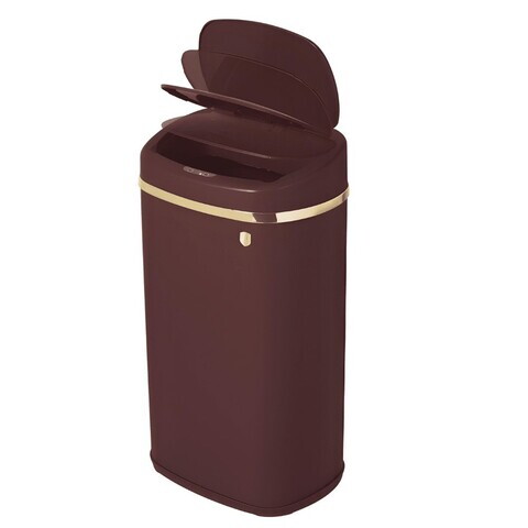 Cos de gunoi cu senzor Berlinger Haus, Leonardo, 39.5x28x67 cm, 58 L, fier, visiniu mat