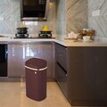 Cos de gunoi cu senzor Berlinger Haus, Leonardo, 39.5x28x67 cm, 58 L, fier, visiniu mat