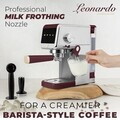Espressor digital Berlinger Haus, Leonardo, 1350W, inox, argintiu/visiniu
