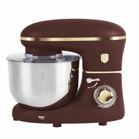 Robot de bucatarie Berlinger Haus, Leonardo, 1300W, inox/plastic, visiniu mat/argintiu