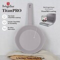 Tigaie adanca Berlinger Haus, Taupe, 24 cm, 2.3 L, aluminiu forjat, taupe mat
