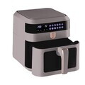 Friteuza cu aer cald si fereastra Berlinger Haus, Taupe, 6.3 L, 1300W, taupe mat
