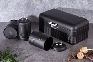 Negru, Set 4 piese 42.5x23x16 cm