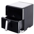 Friteuza cu aer cald si fereastra Berlinger Haus, Matte Black, 7.5 L, 1700W, negru