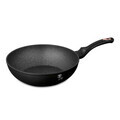 Tigaie Wok Berlinger Haus, Black Rose, 30 cm, 4.8 L, aluminiu forjat, negru
