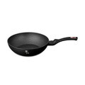 Tigaie Wok Berlinger Haus, Black Rose, 30 cm, 4.8 L, aluminiu forjat, negru